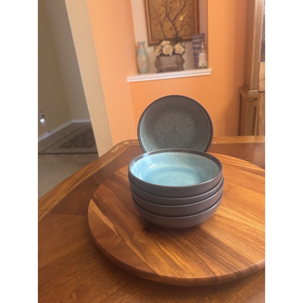7" Individual Pasta Bowl Maddox Blue by Mikasa A Set of 6 - Picture 7 of 12